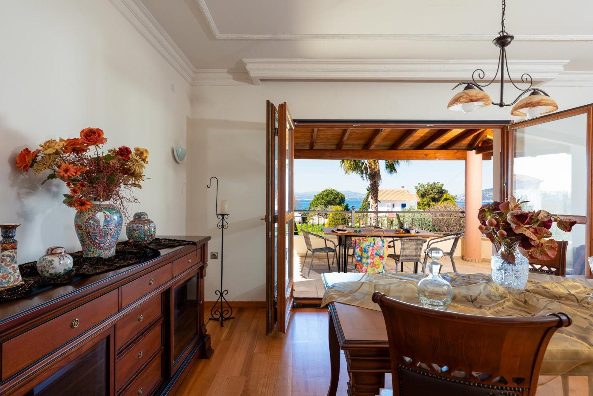 Ferienwohnung Christina'S Twin Palm Trees House Agria Exterior foto